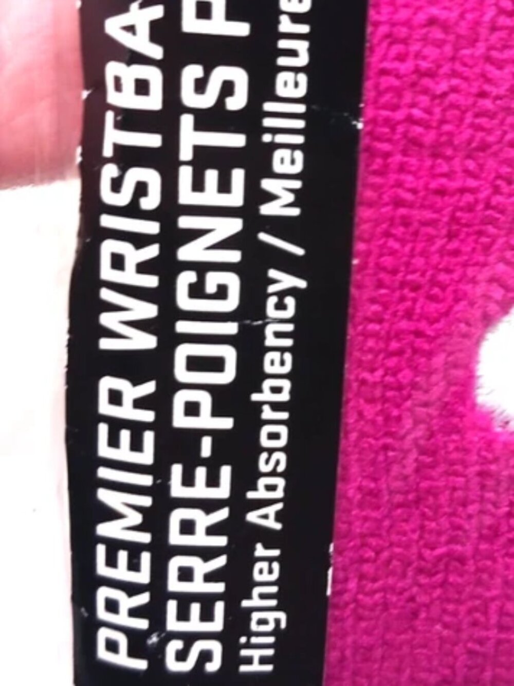 Nike Tennis Premier Sports Wristbands Pink+ White Lot Of Two New and Unused - Picture 3 of 7